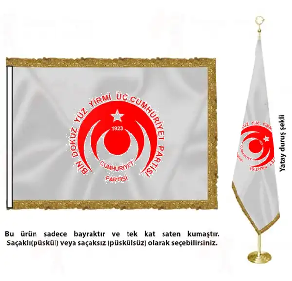 1923 Cumhuriyet Partisi T Masa Bayraklar
