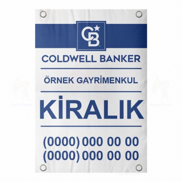 30x40 Vinil Branda Kiralk Coldwell Banker Afii imalat