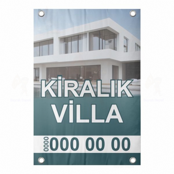 30x40 Vinil Branda Kiralk Villa Afii retimi