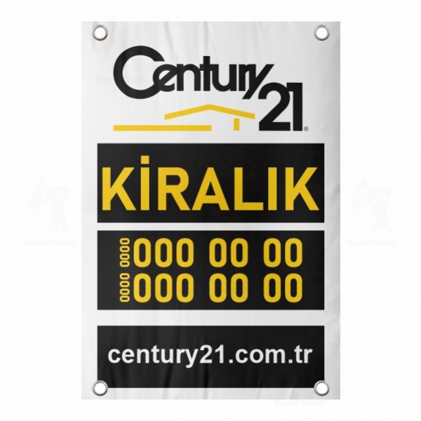40x60 Vinil Branda Kiralk Century21 Afii imalat ls Sat Fiyat