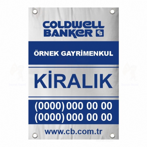 40x60 Vinil Branda Kiralk Coldwell Banker Afii Satlar Modelleri