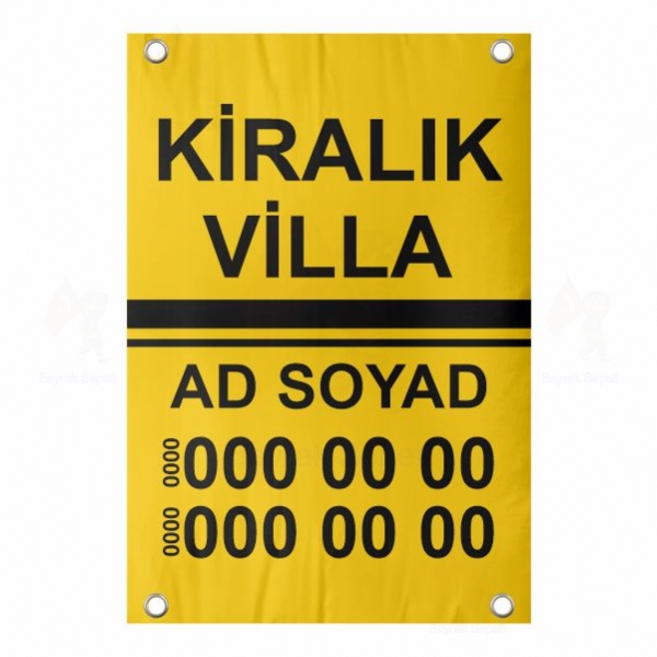 40x60 Vinil Branda Kiralk Villa Afii Kalitesi Tasarm