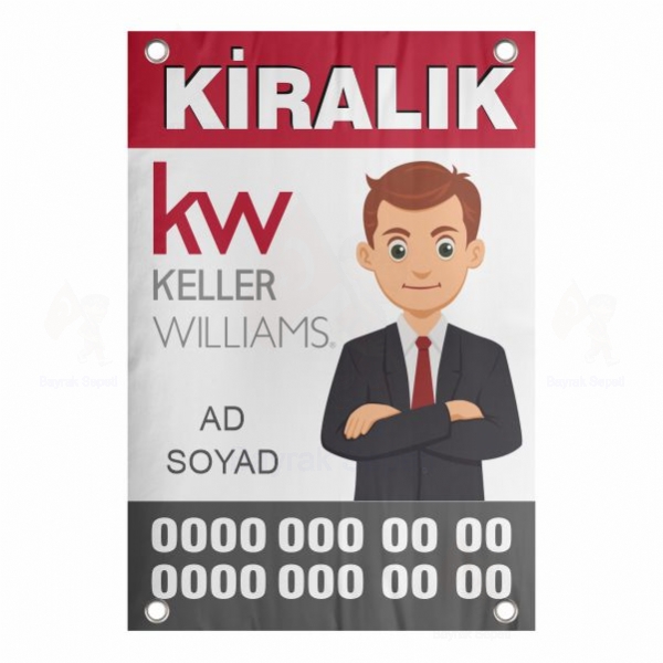 80x120 Vinil Branda Kiralk KW Keller Williams Afii Bul