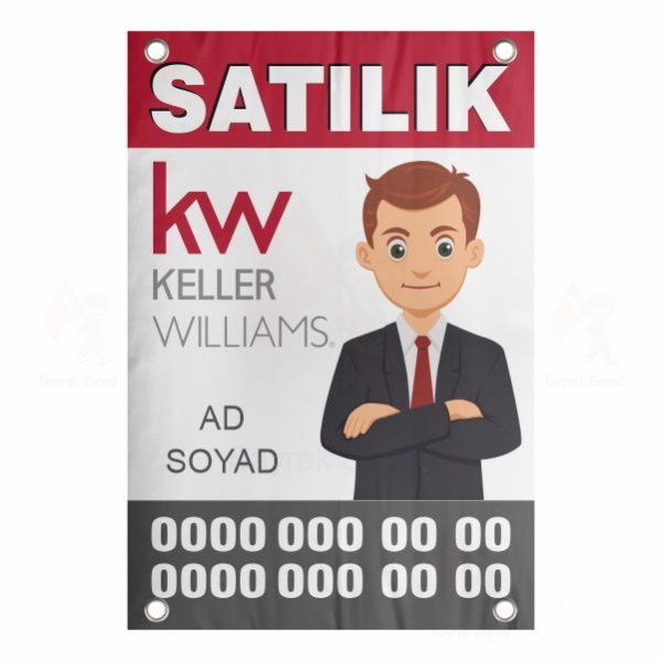 80x120 Vinil Branda Satlk KW Keller Williams Afii Toptan Yapan Firmalar Tasarm Satlar imalat Nerede Fiyat Toptan Alm