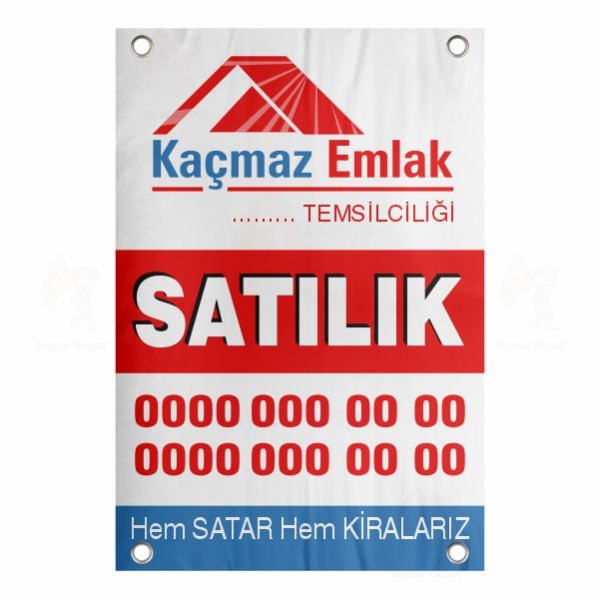 80x150 Vinil Branda Satlk Kamaz Emlak Afii