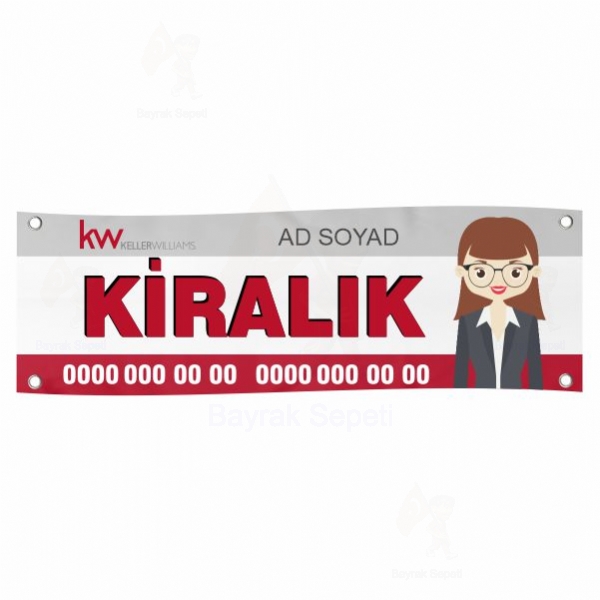 80x200 Vinil Branda Kiralk KW Keller Williams Afileri Nerelerde Kullanlr