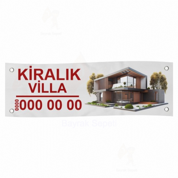 80x400 Vinil Branda Kiralk Villa Afileri Toptan Sat