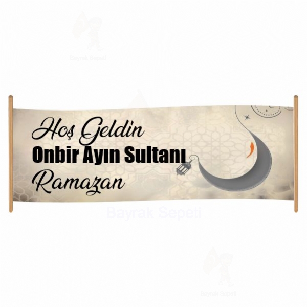 Ucuz 80x400 Vinil Branda Ramazan Bayram Afileri Fiyat