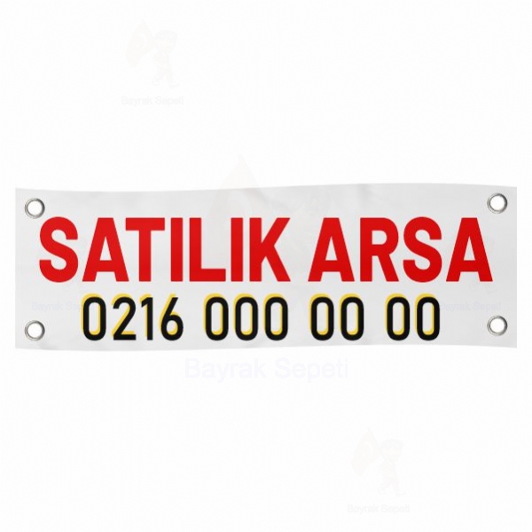 80x450 Vinil Branda Satlk Arsa Afileri