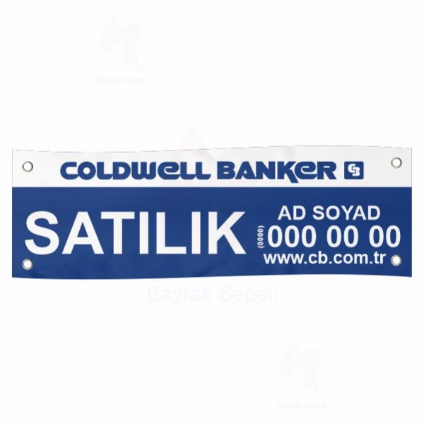 80x450 Vinil Branda Satlk Coldwell Banker Afileri Resimleri imalat