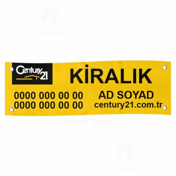 80x500 Vinil Branda Kiralk Century21 Afileri retimi ve sat Uzun mrl