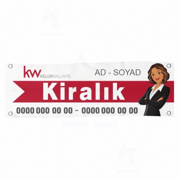 80x500 Vinil Branda Kiralk KW Keller Williams Afileri