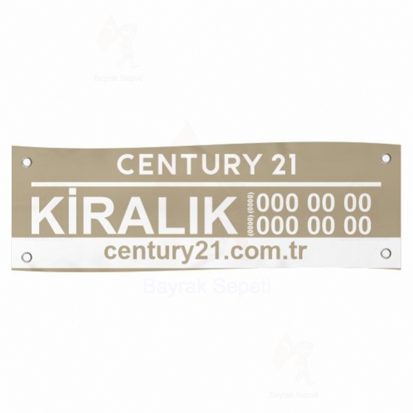 80x600 Vinil Branda Kiralk Century21 Afileri Toptan retimi ve sat