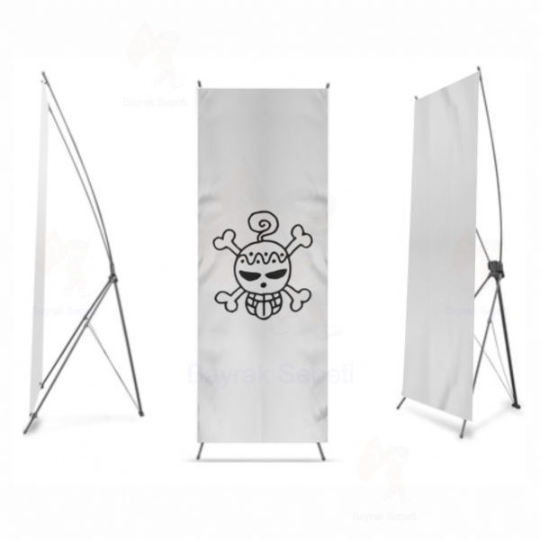 A Jolly Roger With An Original Design X Banner Bask retim