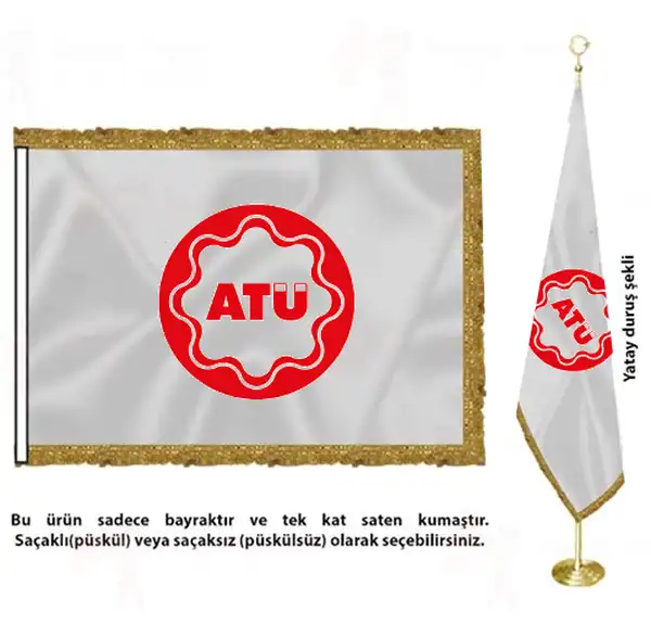 Adana Alparslan Trke Bilim ve Teknoloji  niversitesi Saten Kuma Makam Bayra imalat