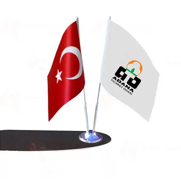 Adana Ticaret Odas 2 Li Masa Bayraklar