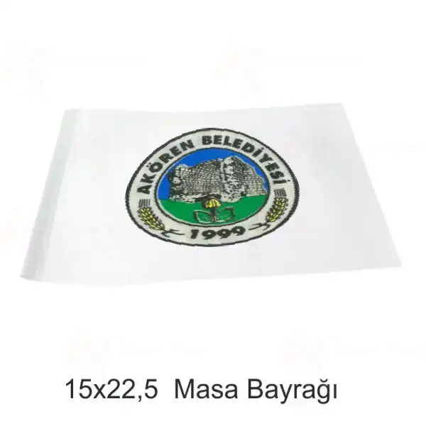 Akren Belediyesi Masa Bayraklar