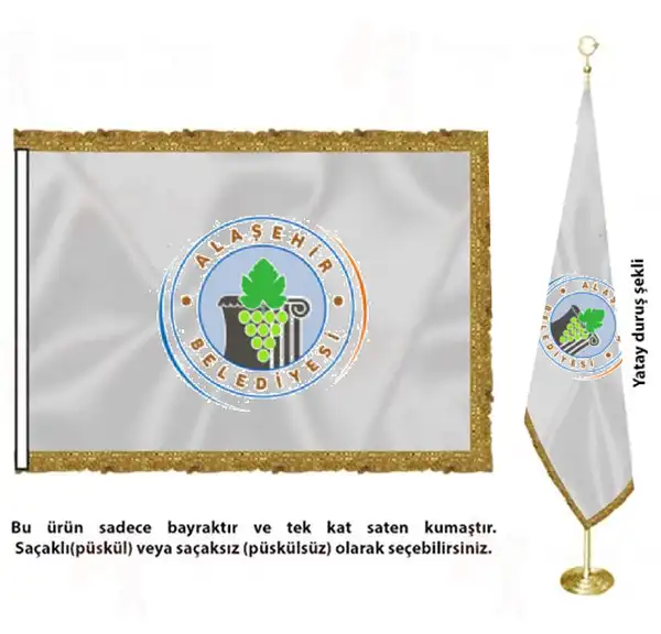 Alaşehir Belediyesi Saten Kumaş Makam Bayrağı