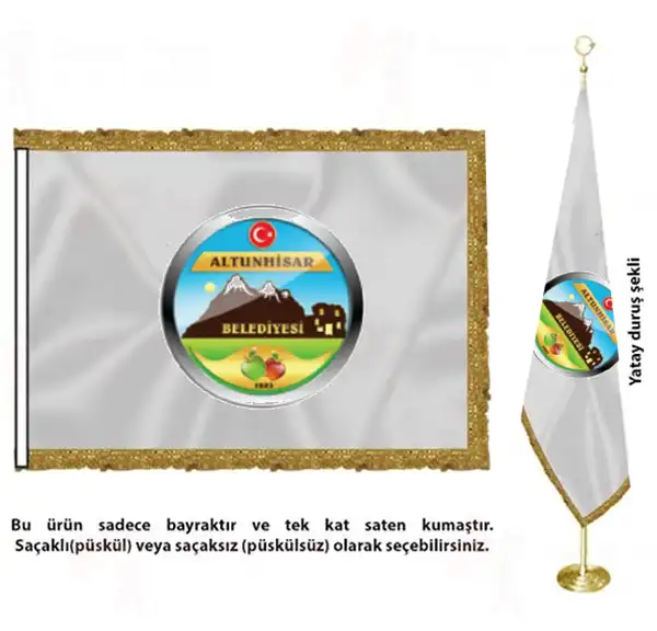 Altunhisar Belediyesi Saten Kuma Makam Bayra Tasarm