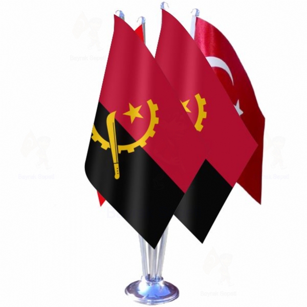 Angola 4 L Masa Bayraklar