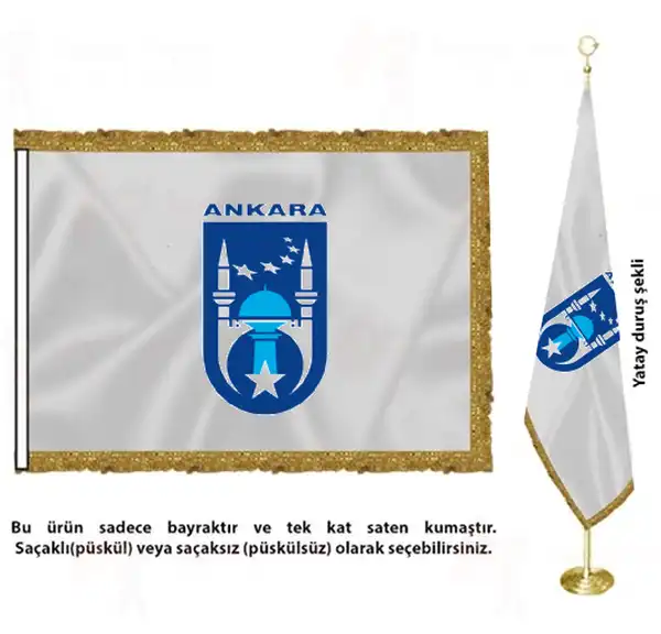 Ankara Bykehir Belediyesi Saten Kuma Makam Bayra Satn Al