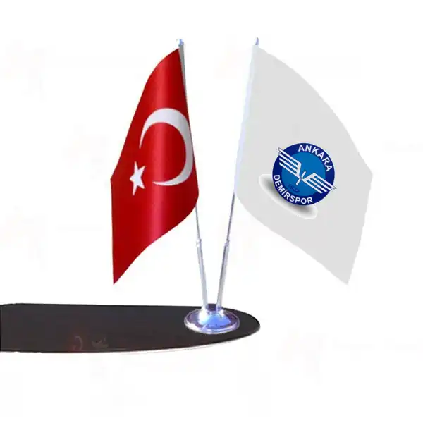 Ankara Demirspor 2 Li Masa Bayrakları