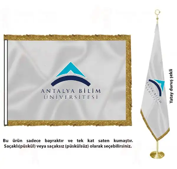 Antalya Bilim niversitesi Saten Kuma Makam Bayra Toptan Alm