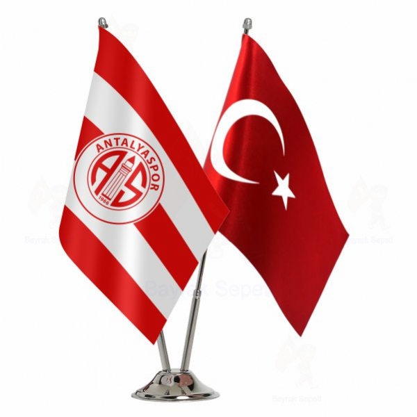 Antalyaspor 2 Li Masa Bayraklar retim