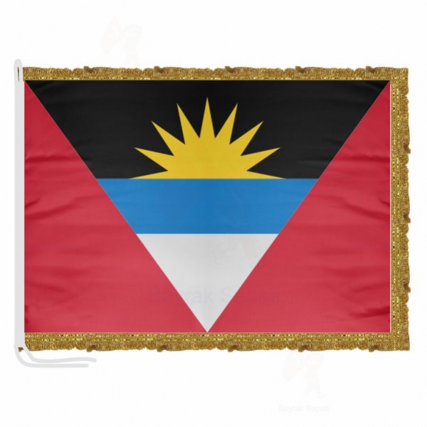 Antigua ve Barbuda Saten Kuma Makam Bayra
