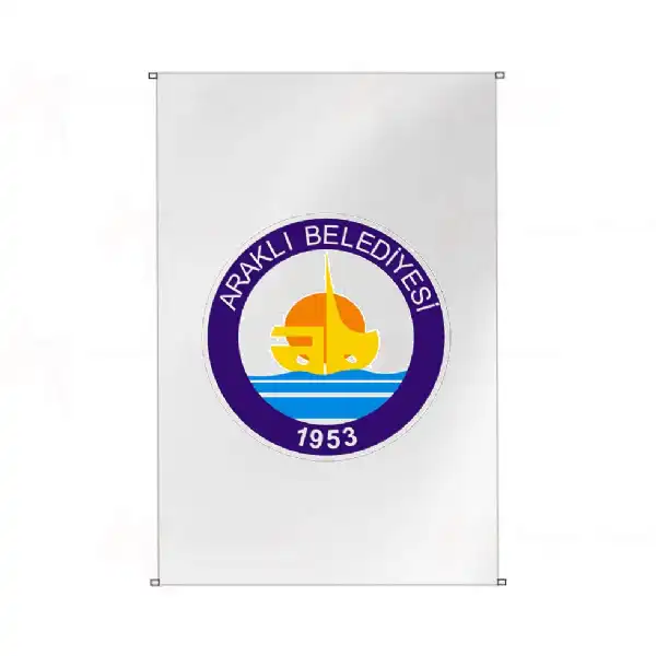 Araklı Belediyesi Bina Cephesi Bayrakları