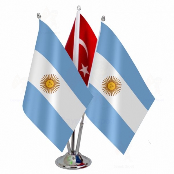 Arjantin 3 L Masa Bayraklar