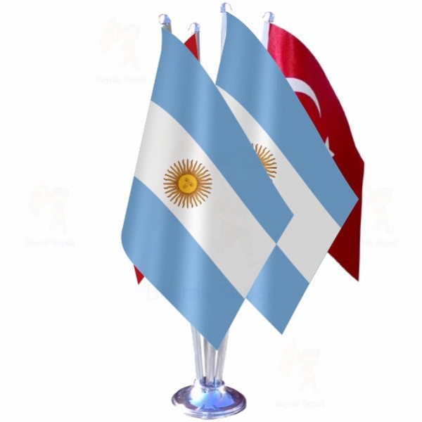 Arjantin 4 L Masa Bayraklar