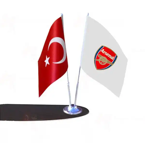 Arsenal 2 Li Masa Bayrakları