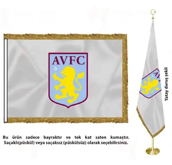Aston Villa Saten Kuma Makam Bayra ls