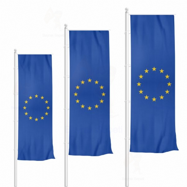 Avrupa Birlii Dikey Gnder Bayrak Toptan Alm