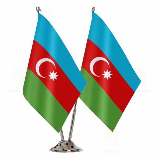 Azerbaycan 2 li Masa Bayra