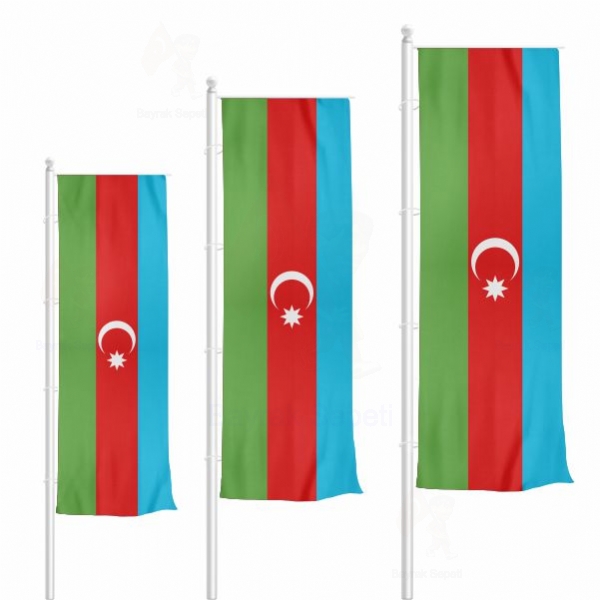 Azerbaycan Dikey Gnder Bayraklar