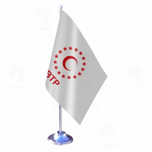 Bamsz Trkiye Partisi Tekli Masa Bayraklar