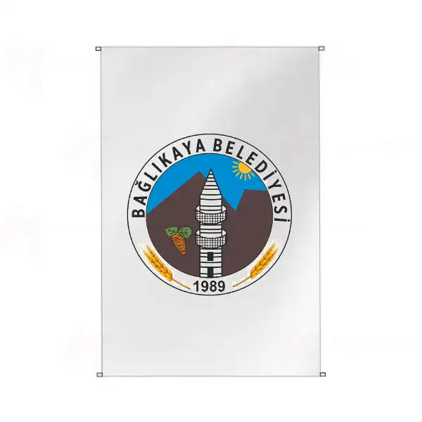 Bağlıkaya Belediyesi Bina Cephesi Bayrakları