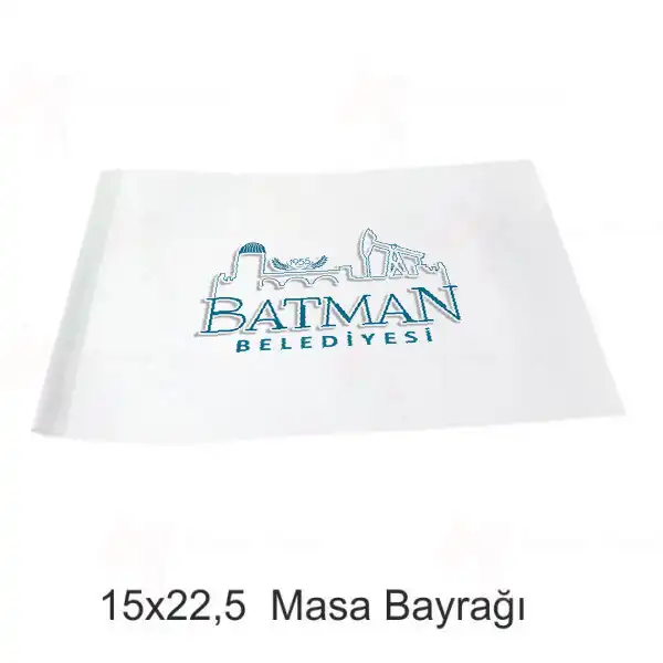 Batman Belediyesi Masa Bayraklar Tasarm