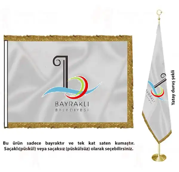 Bayrakl Belediyesi Saten Kuma Makam Bayra Tasarmlar