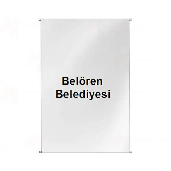 Belren Belediyesi Bina Cephesi Bayraklar