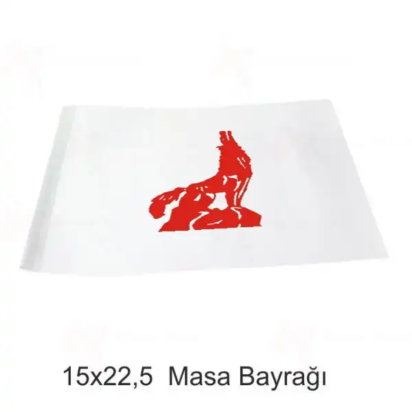 Beyaz zeri Krmz Masa Bayraklar