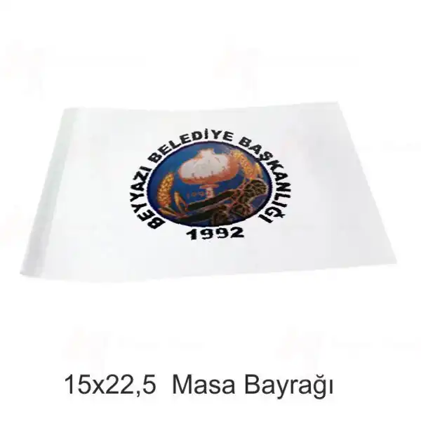 Beyyaz Belediyesi Masa Bayraklar