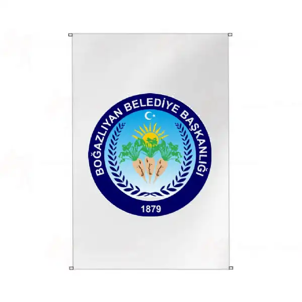 Boazlyan Belediyesi Bina Cephesi Bayraklar