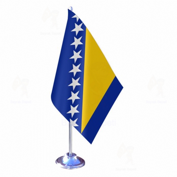 Bosna Hersek Tekli Masa Bayraklar