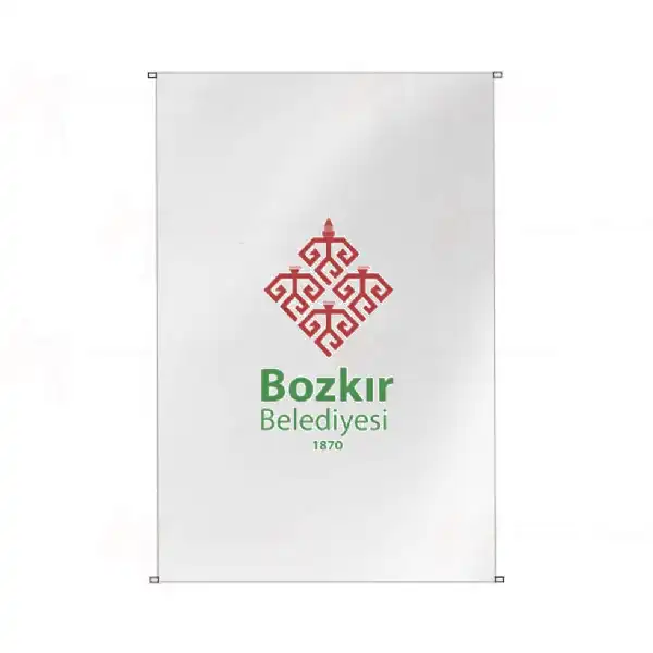 Bozkr Belediyesi Bina Cephesi Bayraklar