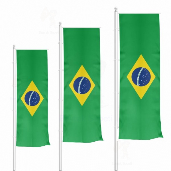 Brezilya Dikey Gnder Bayraklar