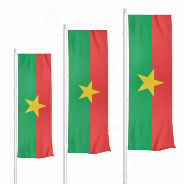 Burkina Faso Dikey Gnder Bayrak Ebatlar