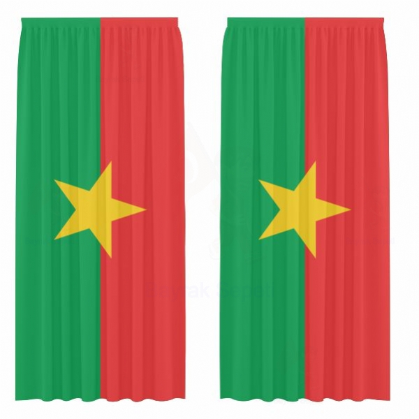 Burkina Faso Gnelik Saten Perde